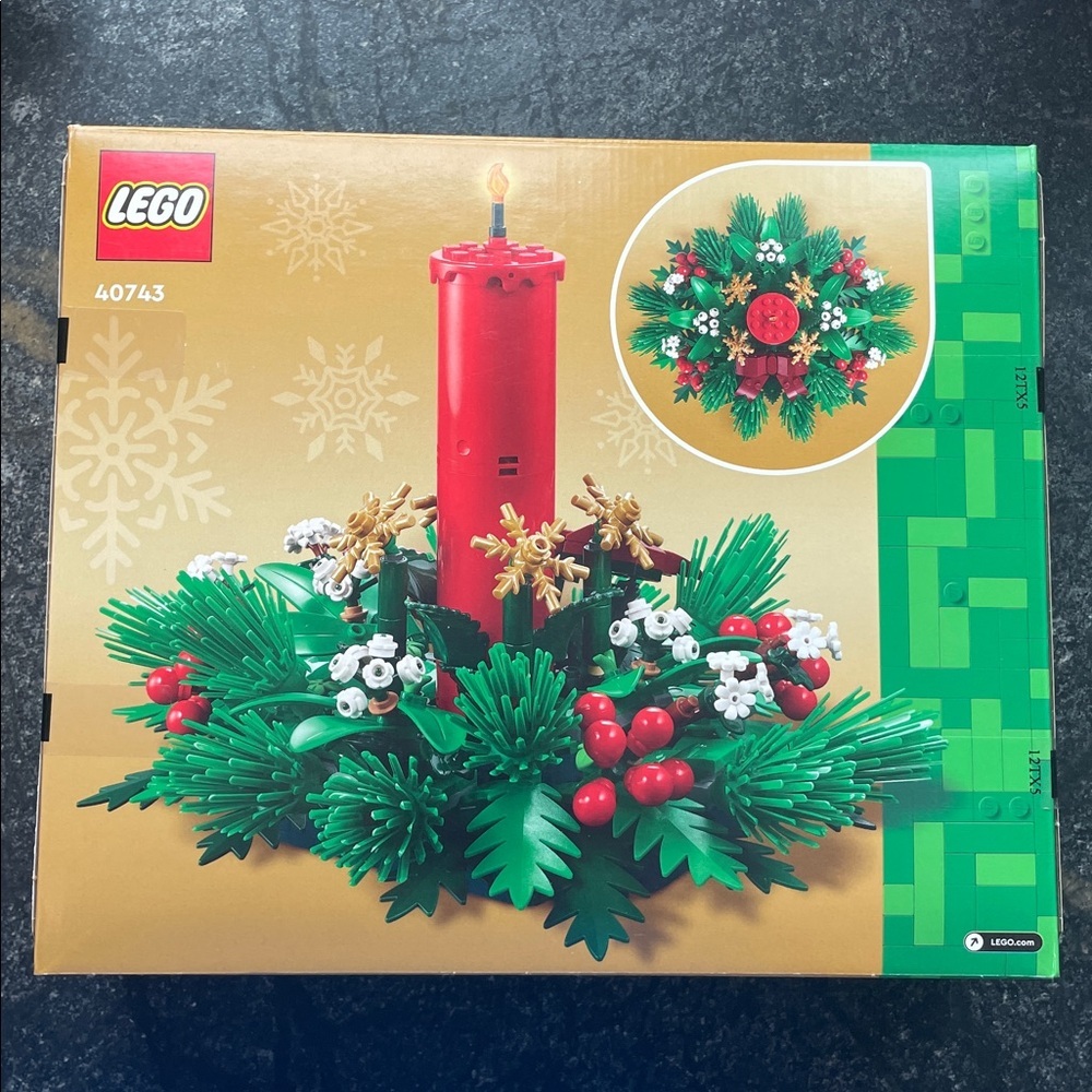Lego 40743 Christmas Table Decoration Candle Set Holiday Topper Decor NEW SEALED